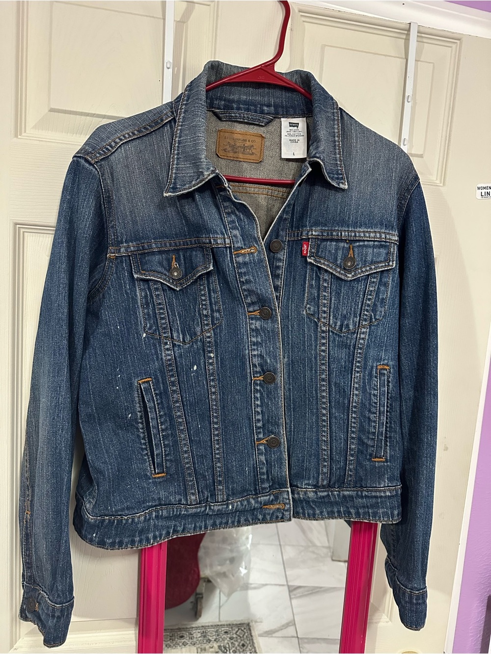 Levi's Distressed Blue Denim Jacket